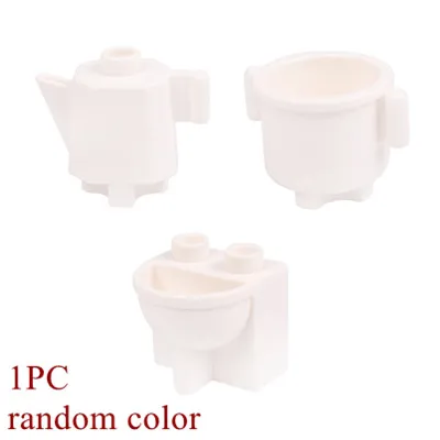 washing set Девушки Спальня строительные блоки части DIY игрушки кровать диван Туалет Телефон Ванна мясо Кукуруза камера аксессуары совместимы с Duploes - Цвет: washing set