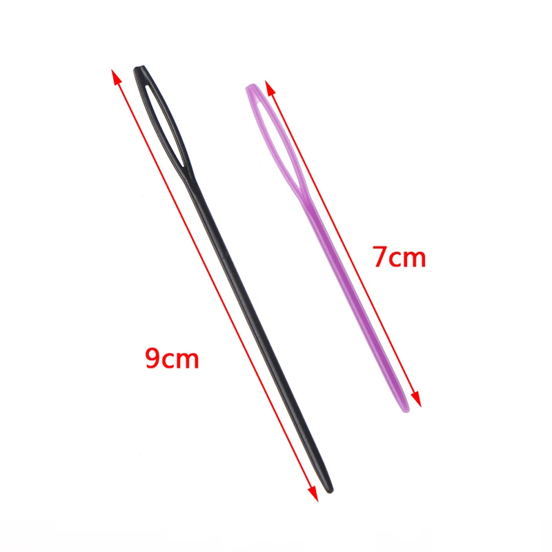 

10Pcs Plastic Crochet Hook Knitting Needle Safe Child Kid Weave Sewing Knitting Cross Stitch Needle Bodkin Sweater Scarf