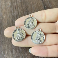 zinc alloy tibetan silver 1821mm ethnic style pendant diy religious bracelet necklace jewelry making accessories amulet found
