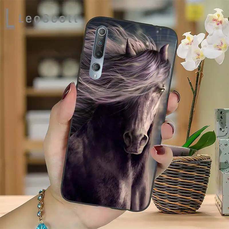 

Watercolor Horse Horses Running Phone Case For Xiaomi mi Redmi note 7 8t 9 9t 9s 8 10 10t 11 pro lite K20 max 3