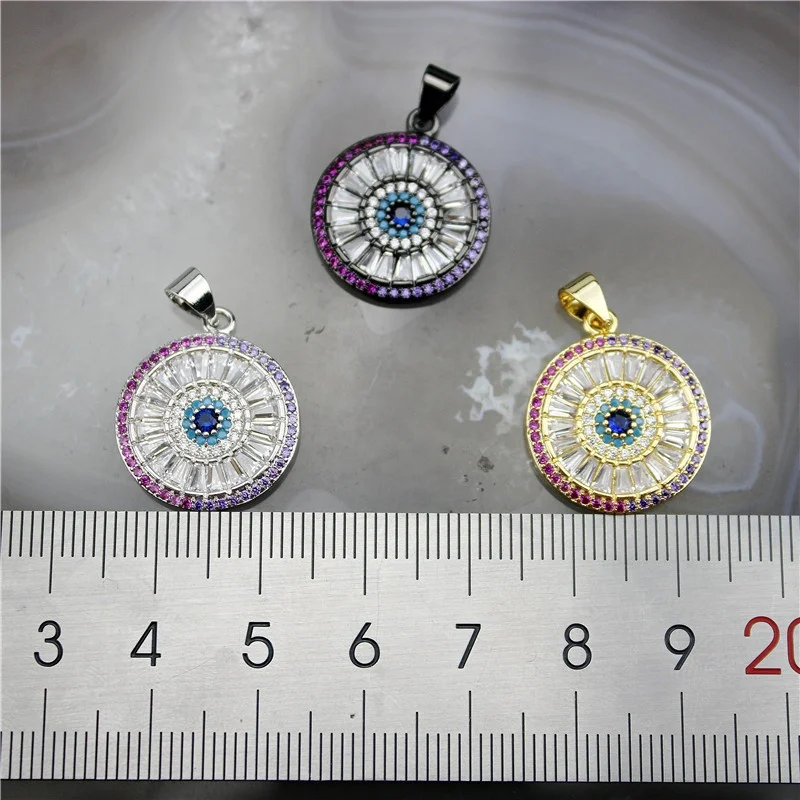 18mm 10pocs/lot fashion cubic zirconia micro shop charm cz jewelry pendant necklace accessories | Украшения и аксессуары