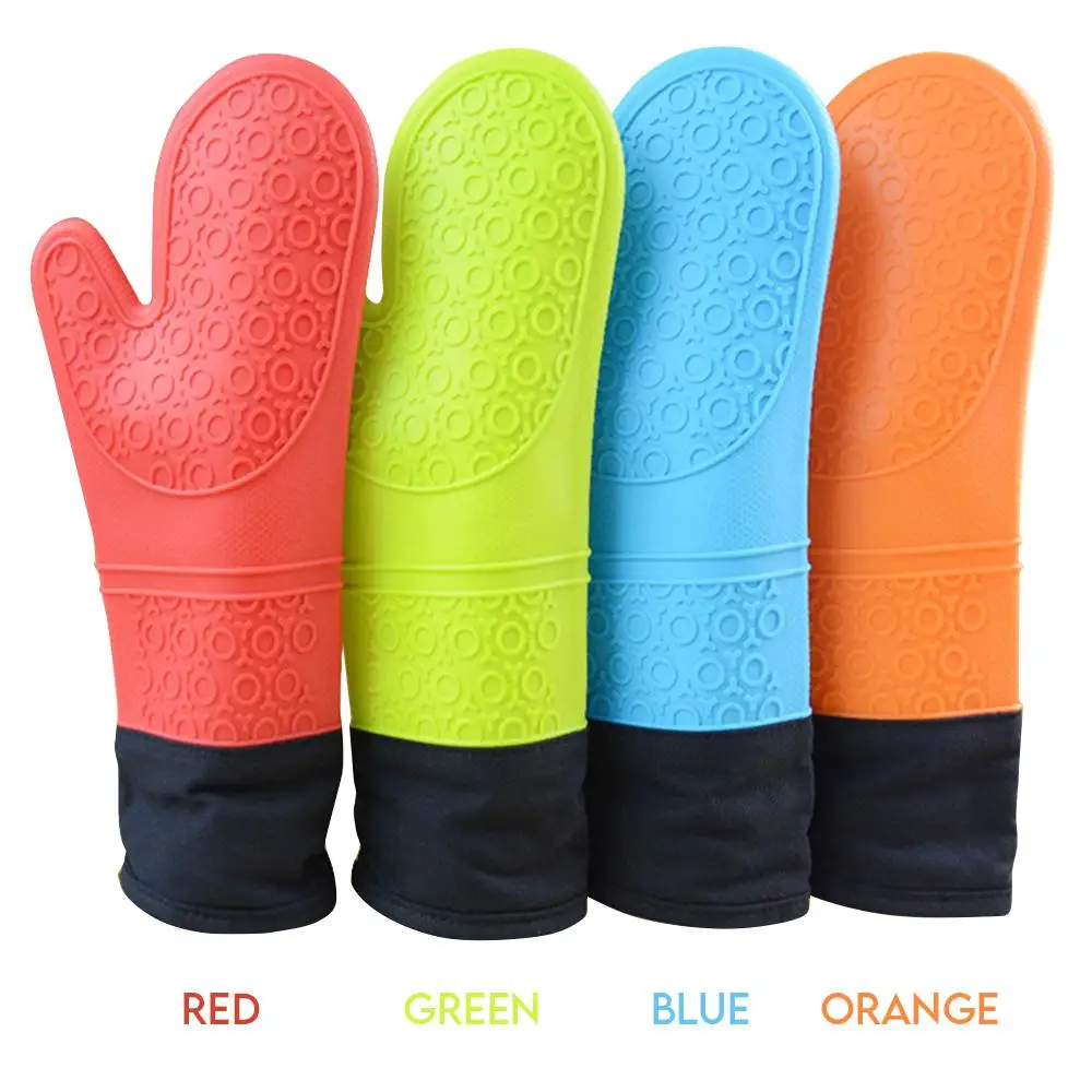 

Baking Glove Silicone Restaurant Heat Proof Cooking Microwave Oven Gloves Healthy 1pcs Dishwasher Protected Oven Mitts Glove