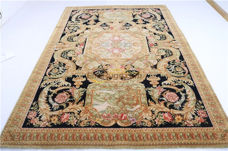 Традиционный французский ковер ручной вязки шик | Дом и сад