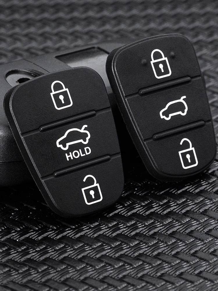 Запасная резиновая кнопка для автомобильного ключа Hyundai I30 IX35 Solaris Elantra Accent Kia K2 K5 RIO