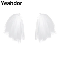 womens vintage layered ruffled tulle shoulder epaulets tulle shouldrer wrap parties evening dress cocktails costume decoration
