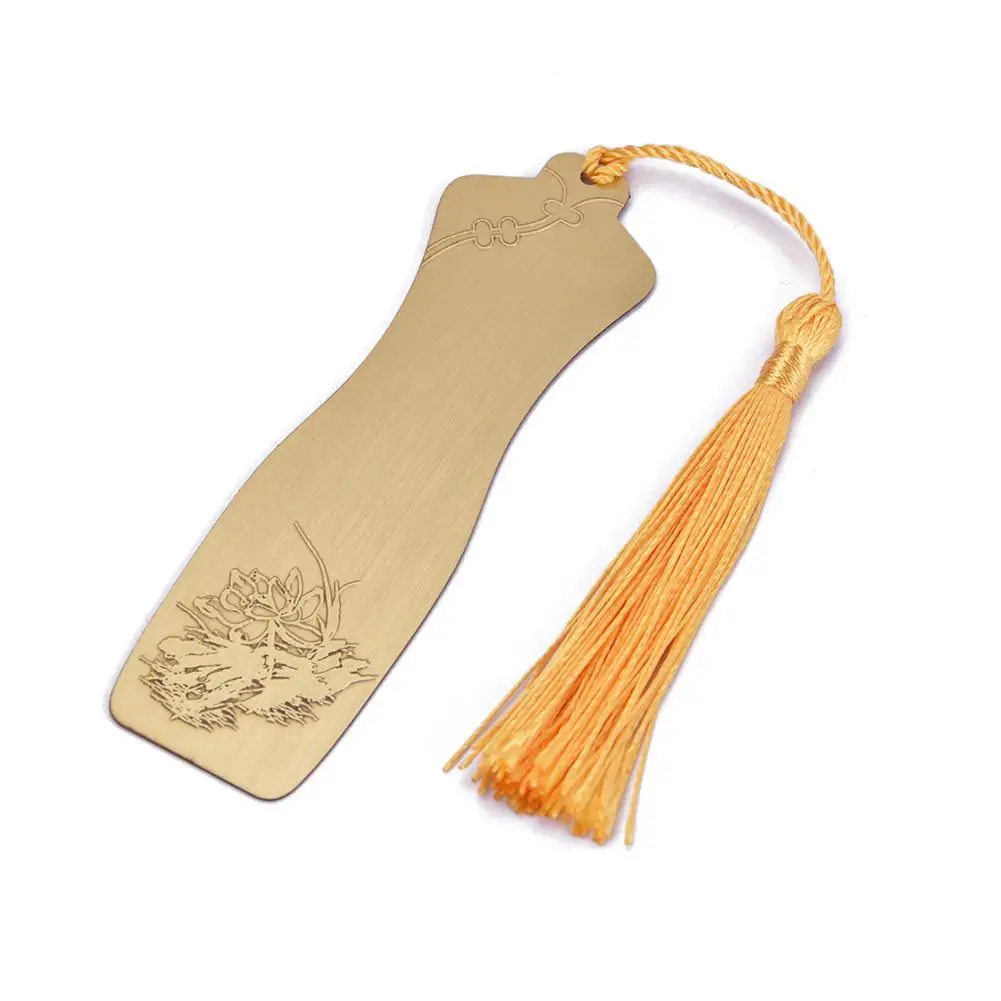 

Металлическая Закладка в форме чонсам, золотистая с кисточками, фотоподарок для книг, школы, офиса, креативные подарки