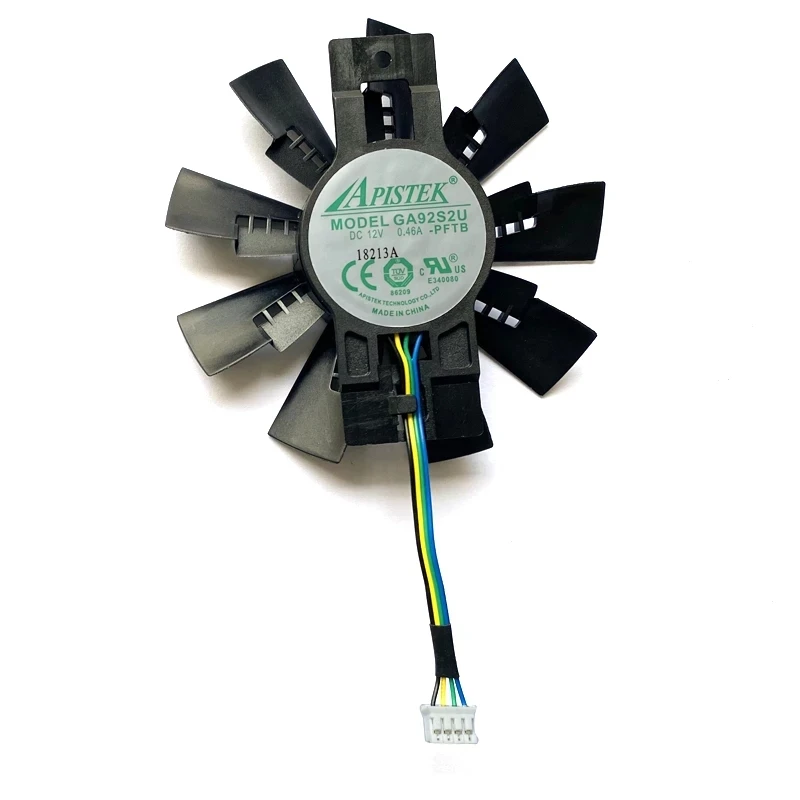 3pcs ga92s2u 0 46a 4pin graphics card cooling fan suitable for zotac geforce gtx 1080 1070 ti amp extreme graphics card coolin free global shipping