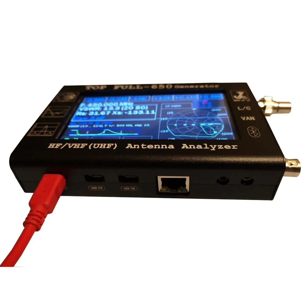 Бесплатная доставка HF/VHF/UHF 4 3 "сенсорный ЖК дисплей 0 1 1300 МГц ГГц ANT SWR Векторный