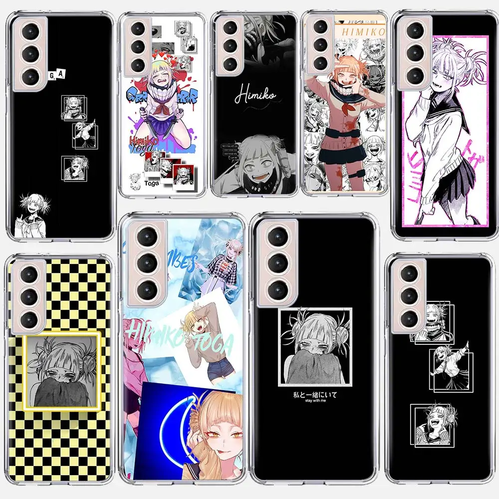

Cute Himiko Toga Anime Phone Case Coque For Samsung Galaxy S21 Ultra S20 FE S20 Plus S10E S10 Lite S8 S9 Plus S7 Cover Funda