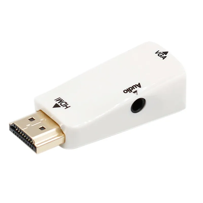 Лидер продаж адаптер 1080P HDMI-VGA аудиокабель-конвертер штырь-гнездо для ПК ноутбука