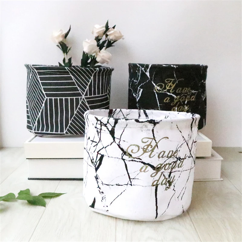 Foldable 11 Colors Storage Baskets Cartoon Printed Desktop Canvas Basket for Your Crafts &ampJewelery | Дом и сад