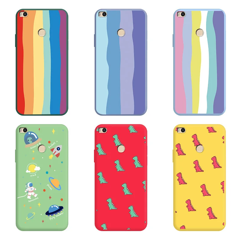 

Cartoon Cute Pattern For Xiaomi Max 2 Case Flower Fundas Shell Silicon Soft TPU Painted Phone Back Bumper Cover