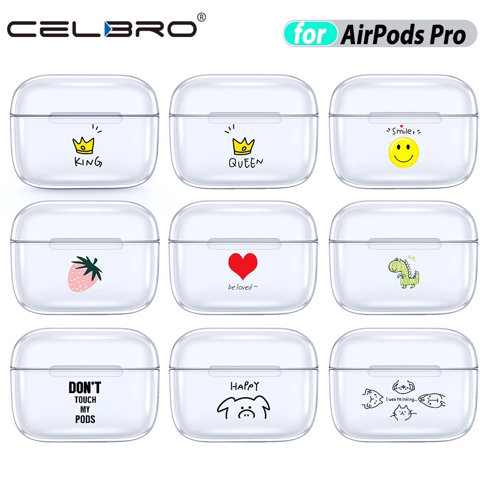 Прозрачный чехол из поликарбоната для Airpods Pro защитный s Apple Air Pods 3 оболочка