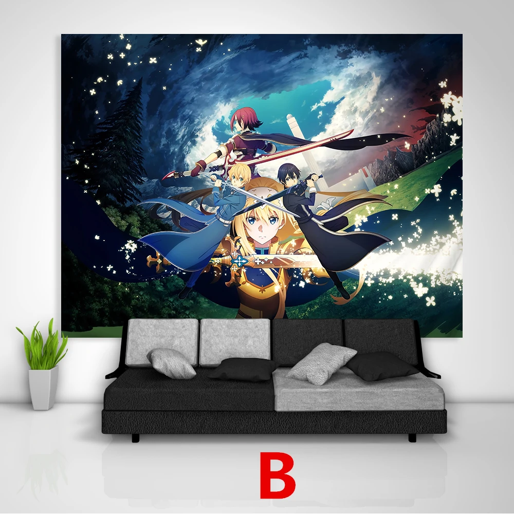 Меч искусство онлайн алинизация гобелен настенный подвесной диван стол