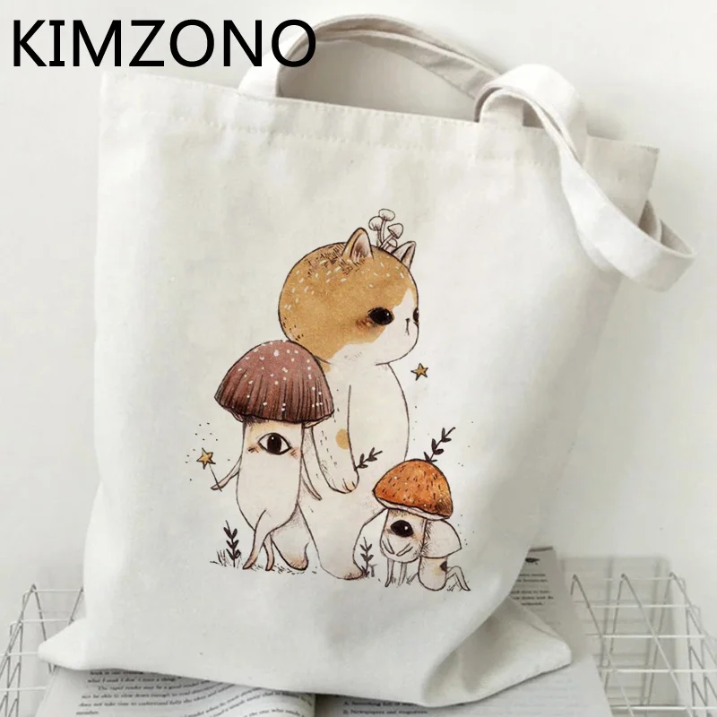 

Сумка для покупок в виде грибов, многоразовая холщовая Складная Сумочка из хлопка, джутовая, на заказ