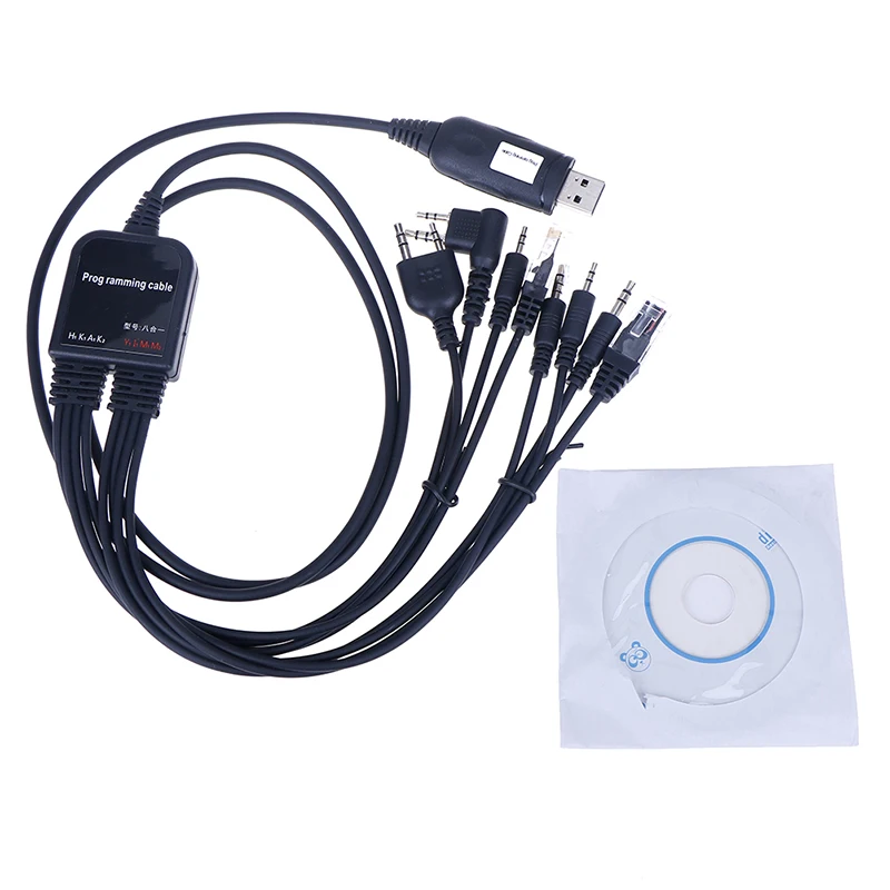 8 в 1 компьютерный USB Кабель для программирования kenwood baofeng motorola yaesu icom удобная