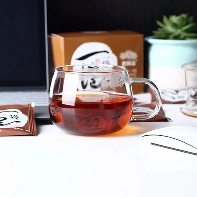 чай пуэр 2017 Lao Tong Zhi Ripe Pu erh чайный пакетик для быстрого заваривания чая Haiwan Shu 15