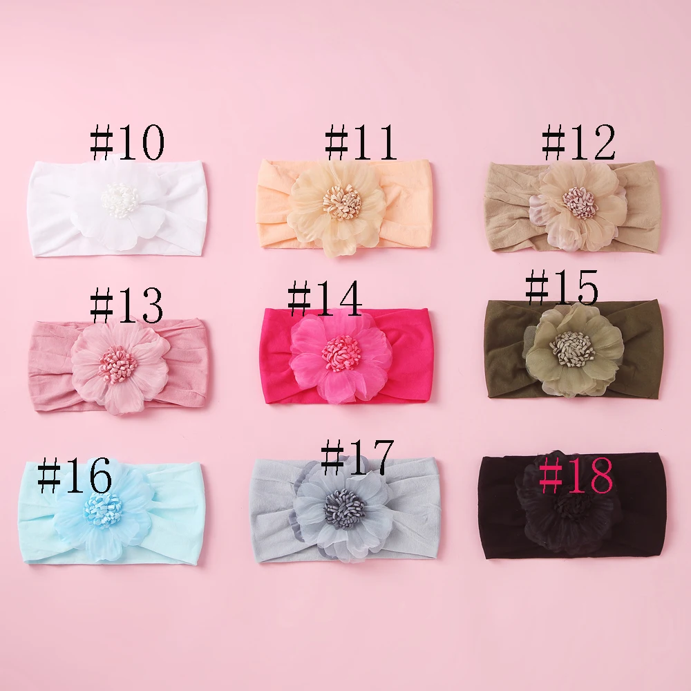 Новинка 2019 большая нейлоновая повязка на голову с цветочным принтом ткань тюрбан