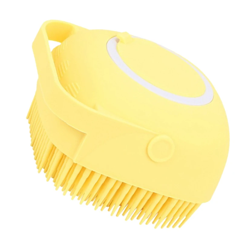 

80Ml Capacity Shower Brush 80Ml Soft Silicone Anti-Slipping Handle Compact Shower Massager