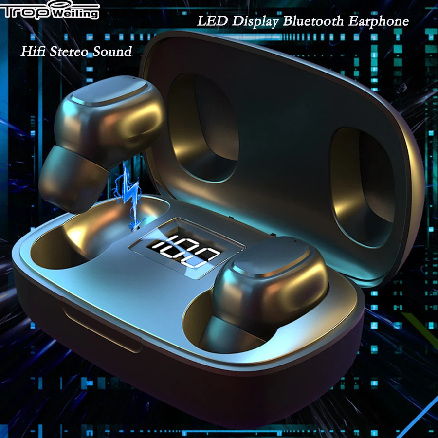 Bluetooth наушники Trop Weiling 5 0 Hi Fi с громкой связью TWS беспроводные настоящие вкладыши