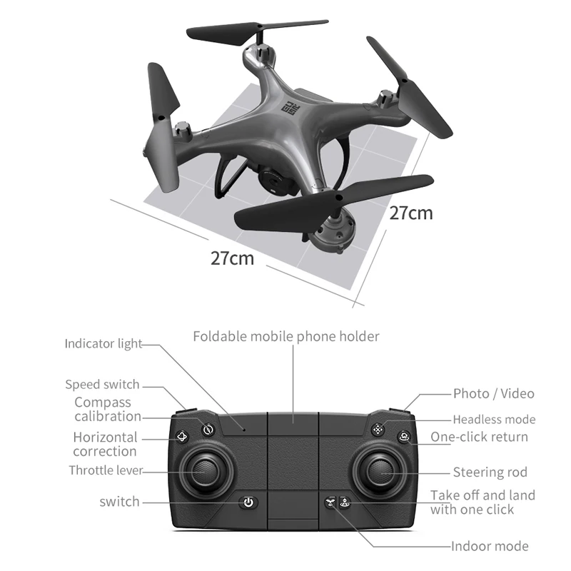 FPV Дрон 4k 5G Wi Fi Радиоуправляемый 18 минут полета потеря контроль Reture селфи