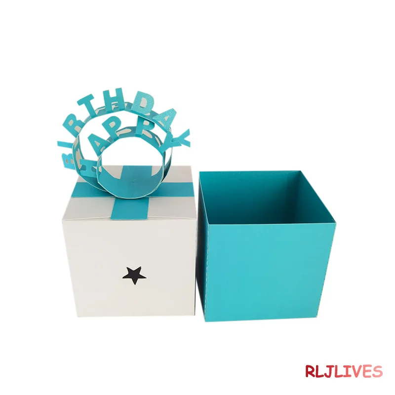 

Happy Birthday Box Metal Cutting Dies DIY Scrapbooking Card Stencil Paper Craft Handmade Album Handbook Decoration