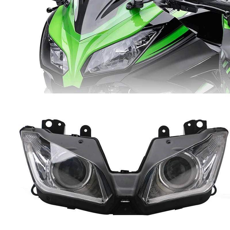 Angel Eye для Kawasaki NINJA 250 300 ZX6R ZX 6R NINJA250 NINJA300 HID проектор фара в сборе 2013-2015 2016 |