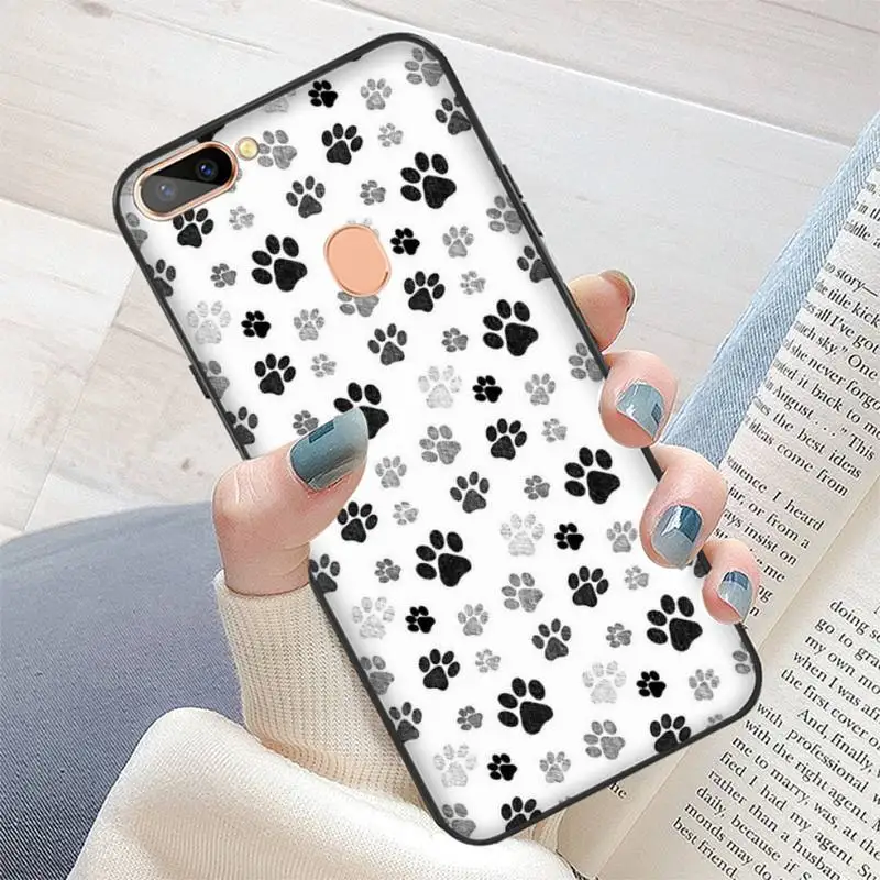 Чехол с надписью Best Friends Dog Paw для Oppo A9 Realme C3 6Pro Coque vivo Y91C Y17 Y19 | Мобильные телефоны и