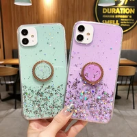 glitter silicone stand case for huawei honor 30 s v30 20 20i v20 10i 9s 9a 9x 8 9 8c v10 lite youth 8x max play 3 4t 7 pro cover