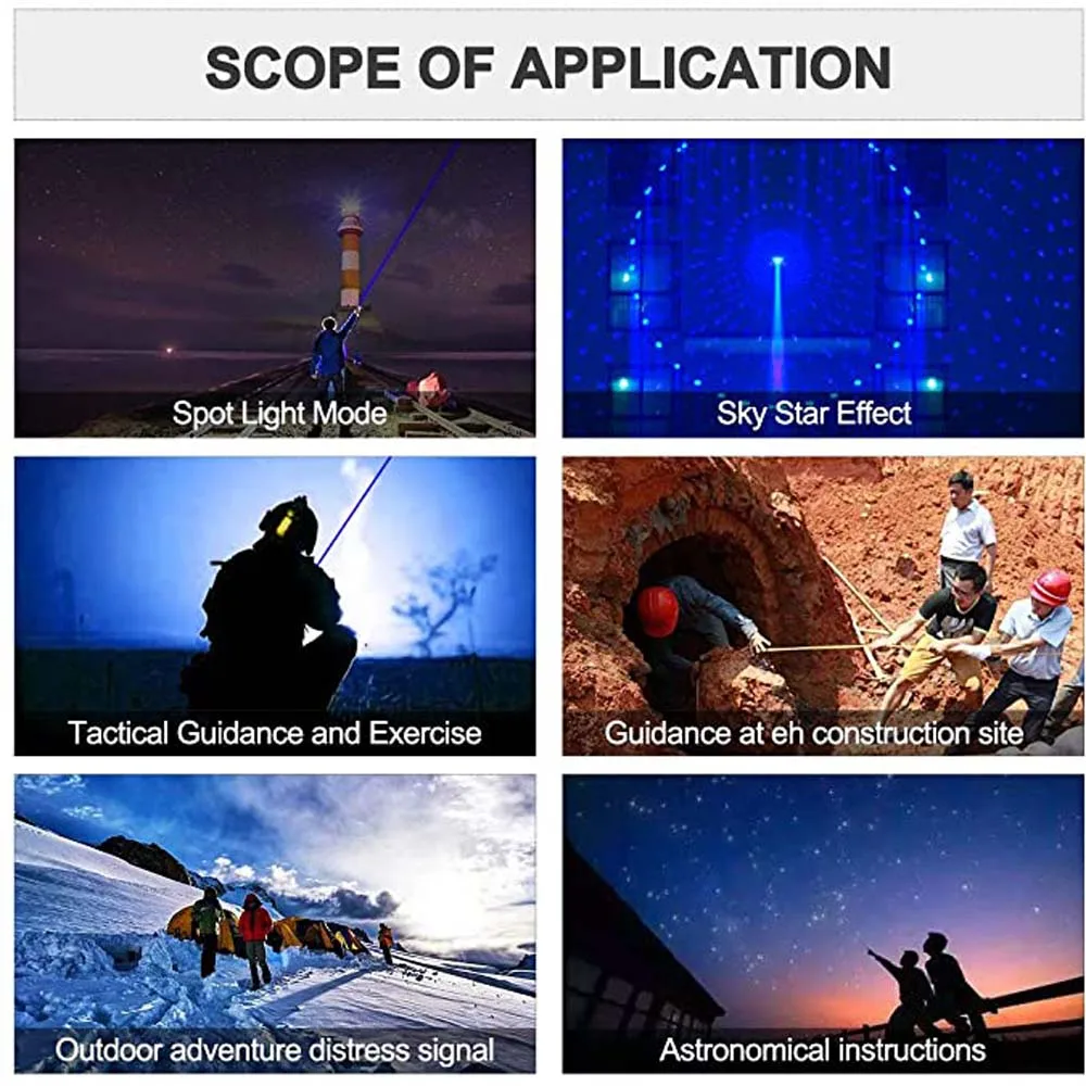 

Most Powerul Lengthen Blue Laser Pointers 450nm Lazer sight Flashlight Burning Match/Burn light cigars/candle/ Hunting