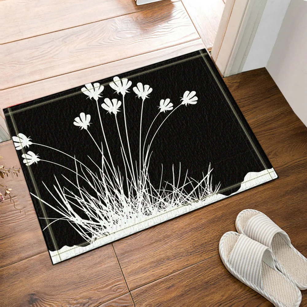 Противоскользящий коврик для ванной ковер кухни 3d принт цветы дерево