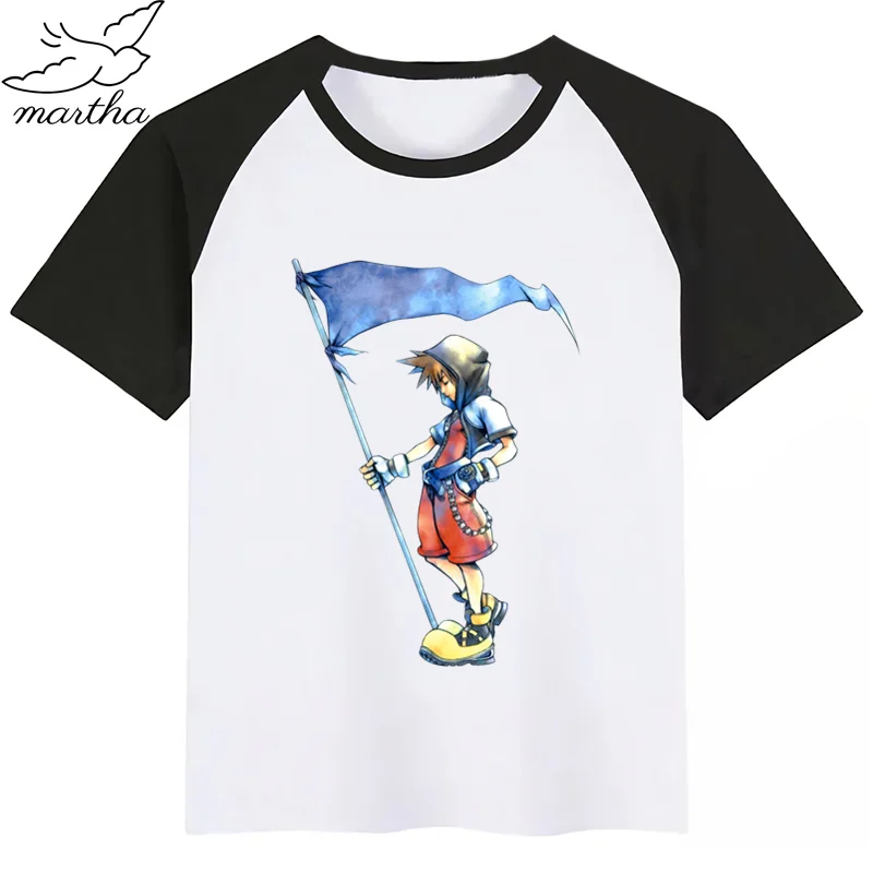 .Kingdom Hearts Baby Girls Tshirt Boy Summer Short-Sleeved Casual T-shirts Kids Children's Fashion Tops Girl's Tee | Мать и