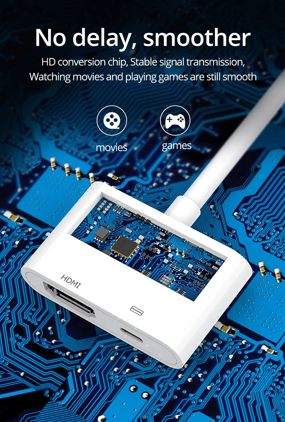 PZOZ HDMI к VGA кабель конвертер цифровой аналоговый HD 1080P для iPhone устройств к ПК ноутбук планшет HDMI Мужской к VGA Famale адаптер