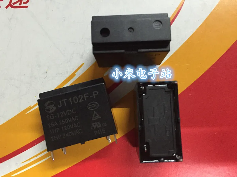 Реле кондиционирования воздуха HF102F JT102F-P, TG-12VDC, 5 В, 24 В постоянного тока, 25 А, 4 фута, золотое небо, G4A