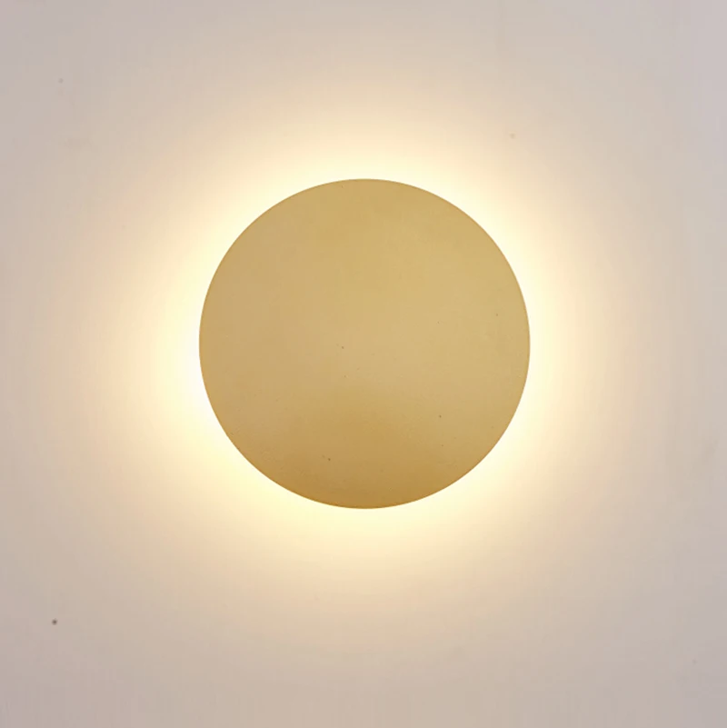 

Simple and creative round LED wall lamp, soft lighting, bedroom bedside lamp