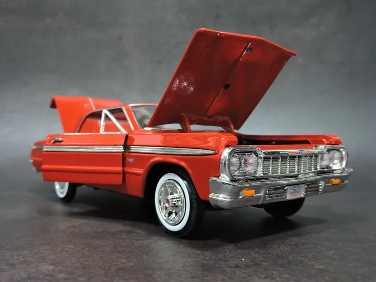 Новинка 1/24, специальный литой металл IMPALA SS, винтажный автомобильный настольный дисплей, коллекция моделей игрушек для детей