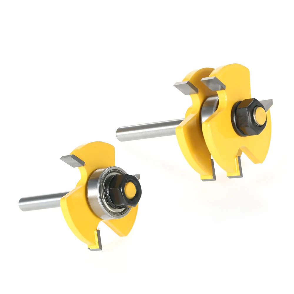 Набор Т образных фрез комплект из 2 насадок 3/4 дюйма для работ по дереву с