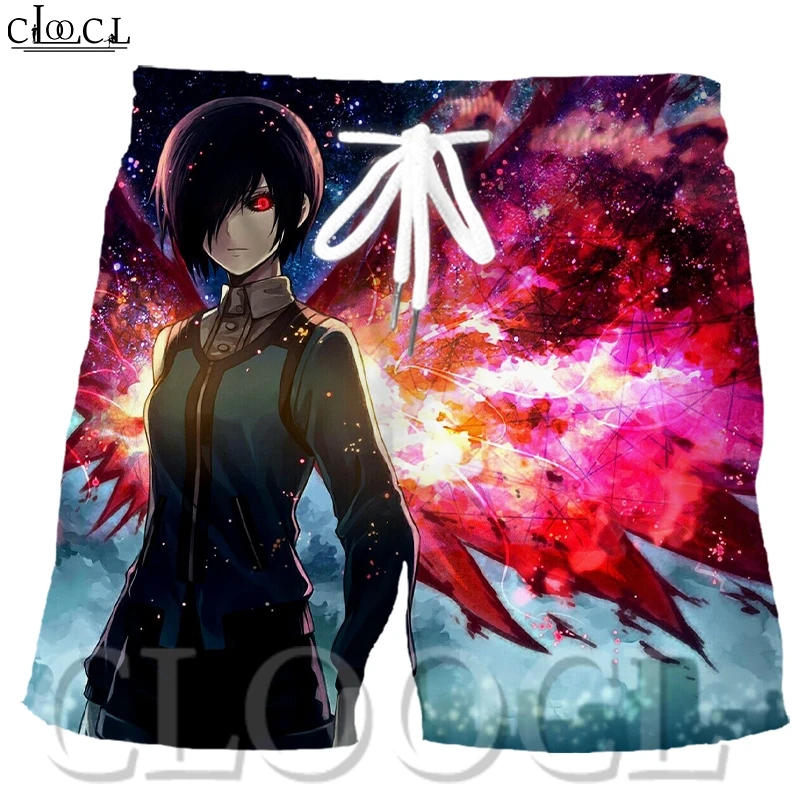 Мужские повседневные шорты CLOOCL Tokyo Ghoul с японским аниме графикой и 3D принтом