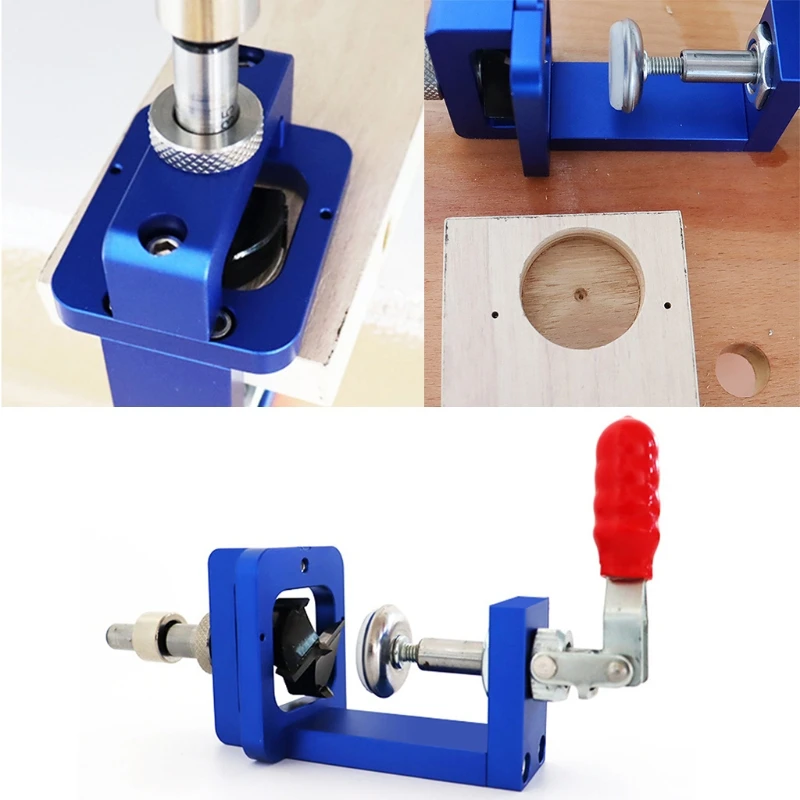 

Multifunctional Self Centering Dowel Jig Kit Line Offset Systerm Woodworking Self Centering Jig Kit Guide Sleeve Tools