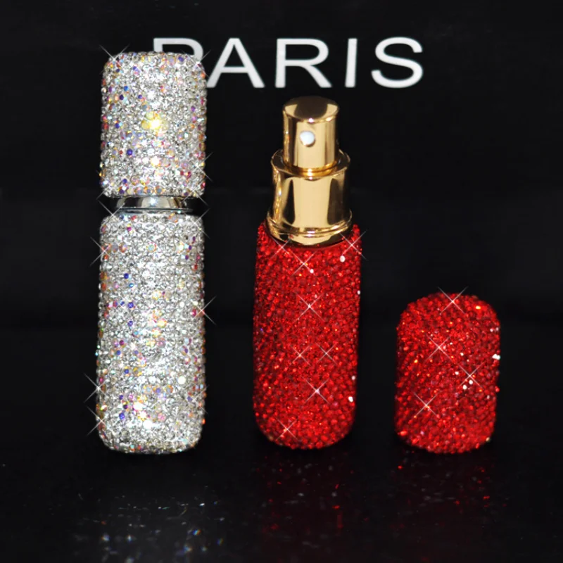 

Прозрачный Алмазный флакон для духов, косметическая бутылка для воды, дорожный Портативный Флакон с распылителем, флакон для духов, дозатор...