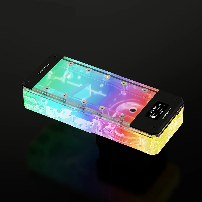 Встроенный резервуар для воды BARROWCH 18 Вт PWM комбинированный насос G1/4 дюйма OLED