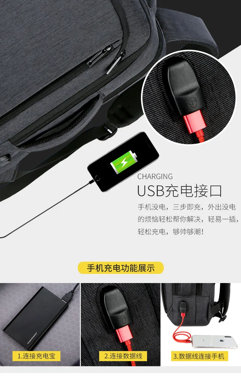 15,6 дюймов рюкзаки для ноутбука мужские рюкзаки бизнес ноутбук Mochila водонепроницаемый рюкзак usb зарядка сумки дорожные сумки