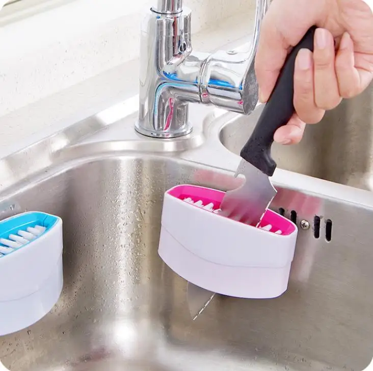 Креативные кухонные присоски нож вилка палочка для еды чистящие щетки Дыня щетка