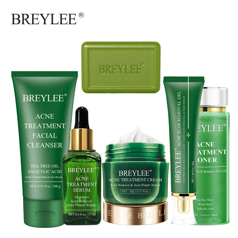 Сыворотка BREYLEE для лечения акне крем удаления пятен и прыщей контроль жирности