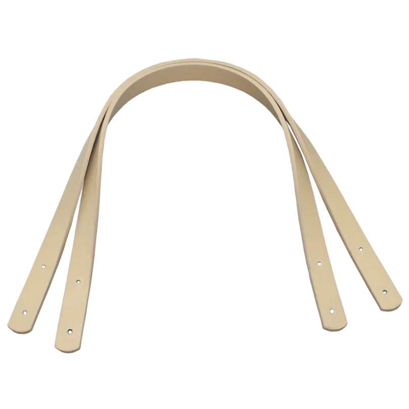 Beige 1 пара 60 см кожаные ручки прочные сумки на плечо Съемный ремень Женская ручка в стиле ретро DIY ручной работы Сменный ремень для женской сумки - Цвет: Beige