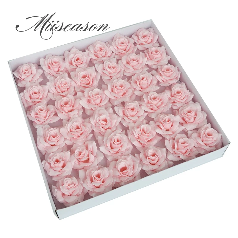 Недорогие искусственные цветы для мыла чая розы 36 цветов диаметром 8 см