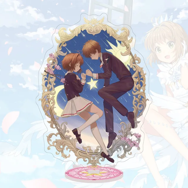 Аниме Cardcaptor искатель карт Sakura Li Shaoran прозрачная карта акриловая подставка фигурка настольное украшение Коллекция Модель игрушки Косплей Кукла