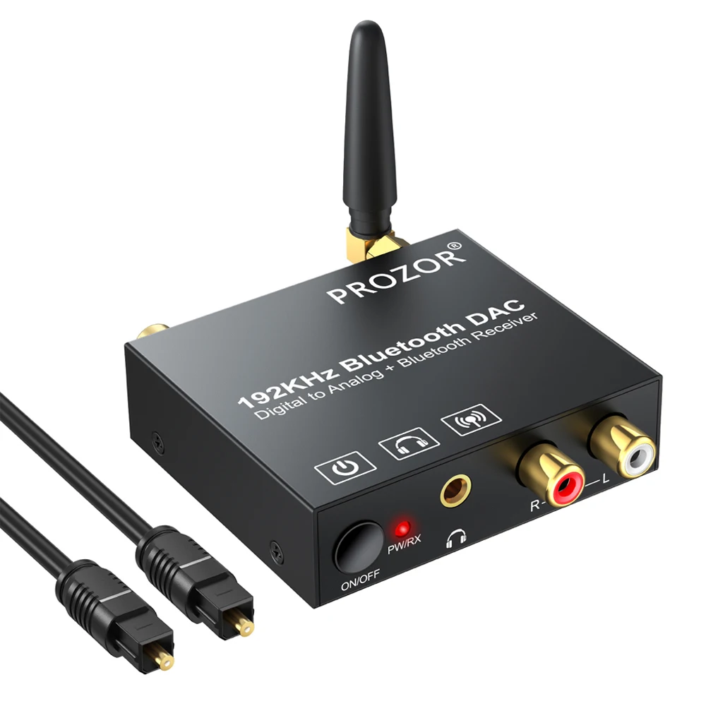 ESYNiC цифро-аналоговый аудио конвертер с Bluetooth 5 0 приемник RCA 3 мм адаптер Поддержка
