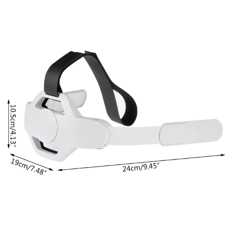 

VR Headband Compatiable for oculus Quest 2 Replacement for Elite Strap Adjustable Clockwork Knob Design Non-Slip Head with