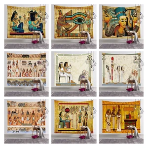 Цветной гобелен в египетском стиле, настенное покрывало с рисунком мандалы, Фараона, декоративное покрывало в стиле хиппи, 150 Х200 см